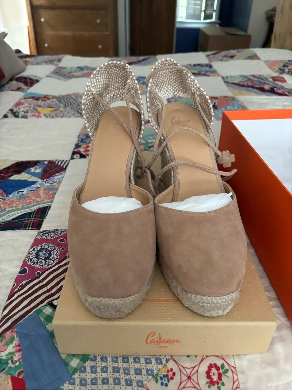 Castaner suede Carina espadrille